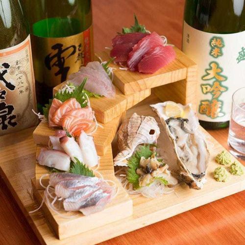 職人の目利きが光る!鮮度抜群「旬の刺身盛り合わせ」