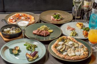 メインは仔牛のロースト！夏の食材をふんだんに使った石窯料理フルコース 3500円(税込)