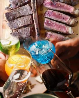 【2時間飲み放題付】ボリューム満点！食べ応え抜群◎窯焼きTボーンステーキコース