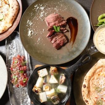 メインは国産牛のロースト！秋の食材をふんだんに使った石窯料理フルコース 4500円(税込)