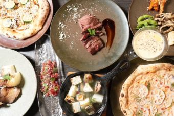 メインは国産牛のロースト！秋の食材をふんだんに使った石窯料理フルコース 4500円(税込)