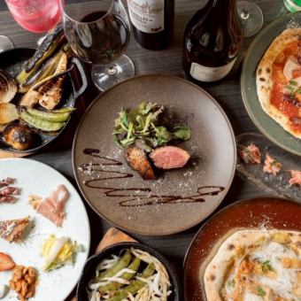 【お料理のみ】メインはミュラー鴨の釜焼き！春の食材をふんだんに使った石窯コース4500円(税込)