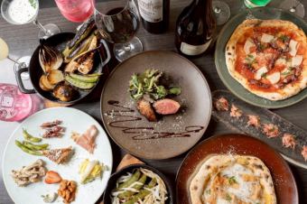 【お料理のみ】メインはミュラー鴨の釜焼き！春の食材をふんだんに使った石窯コース4500円(税込)