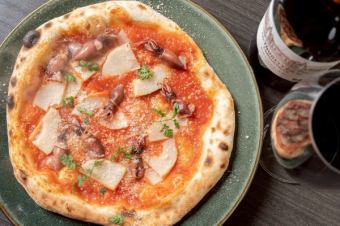 ホタルイカと筍のアラビアータ