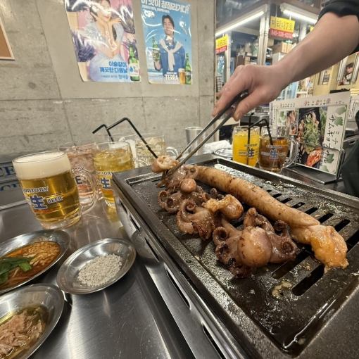 【0次会に！ちょい飲みセットプラン】ドリンク一杯＋マルチョウ＋イイダコ