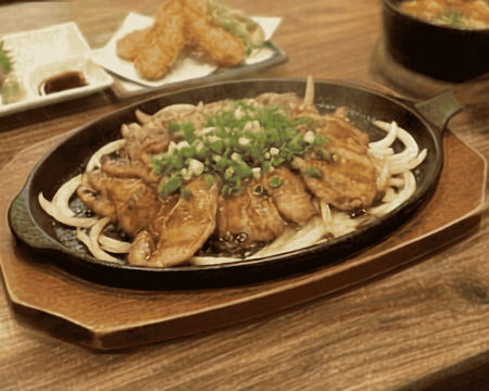 ジンギス鉄板焼き