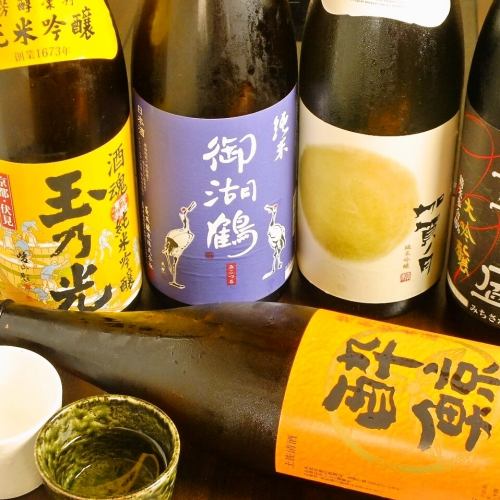 日本酒の種類豊富です