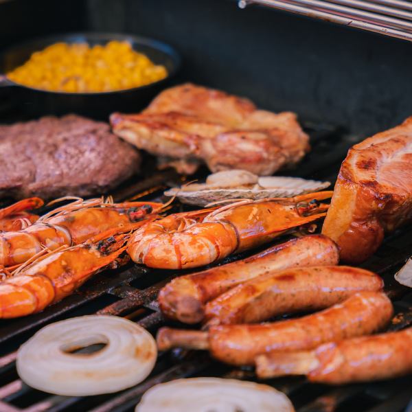 【屋上】手ぶらBBQプラン 飲み放題付／5,800円（税込） 4名様～OK！