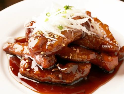 Black vinegar sweet and sour pork