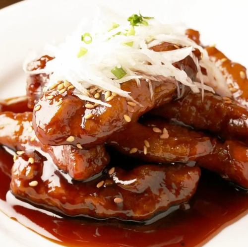 Black vinegar sweet and sour pork
