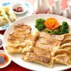 Assortment of 3 popular gyoza dumplings