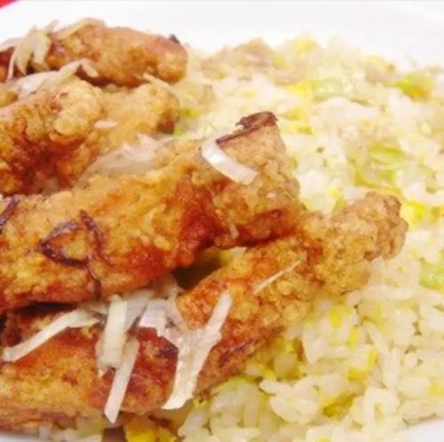 Pork cutlet fried rice