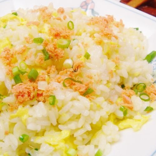 Salmon and whitebait fried rice