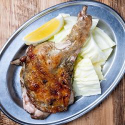 Excellent texture! Grilled bone-in chicken thigh