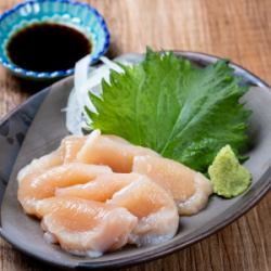 Chicken breast sashimi style