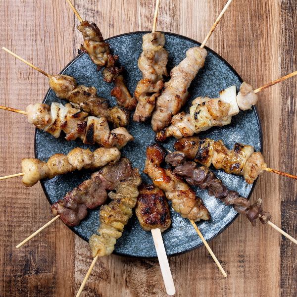 ●天満最安値1本109円~●一本一本備長炭で焼き上げるこだわり『焼き鳥』