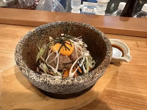 石烤羊肉丸拌飯
