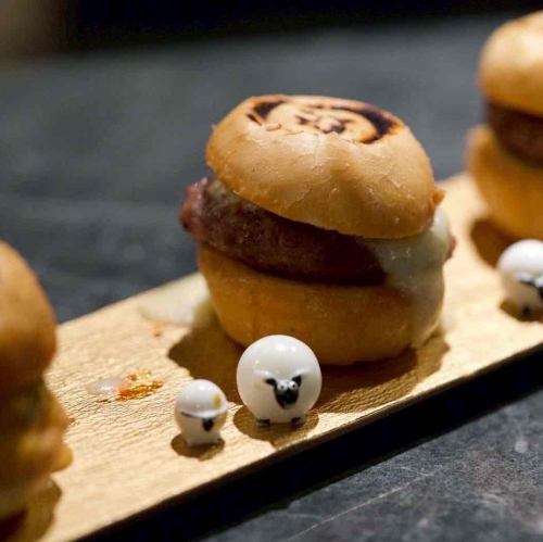 Petit Fukuram 漢堡套餐(鹽、起司、芥末)