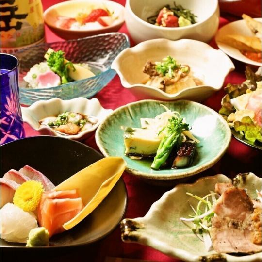 【日本酒无限畅饮！松尾豪华套餐]9道菜+120分钟[无限量畅饮]7,000日元（含税）