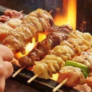 地元名古屋コーチンんを使った焼き鳥