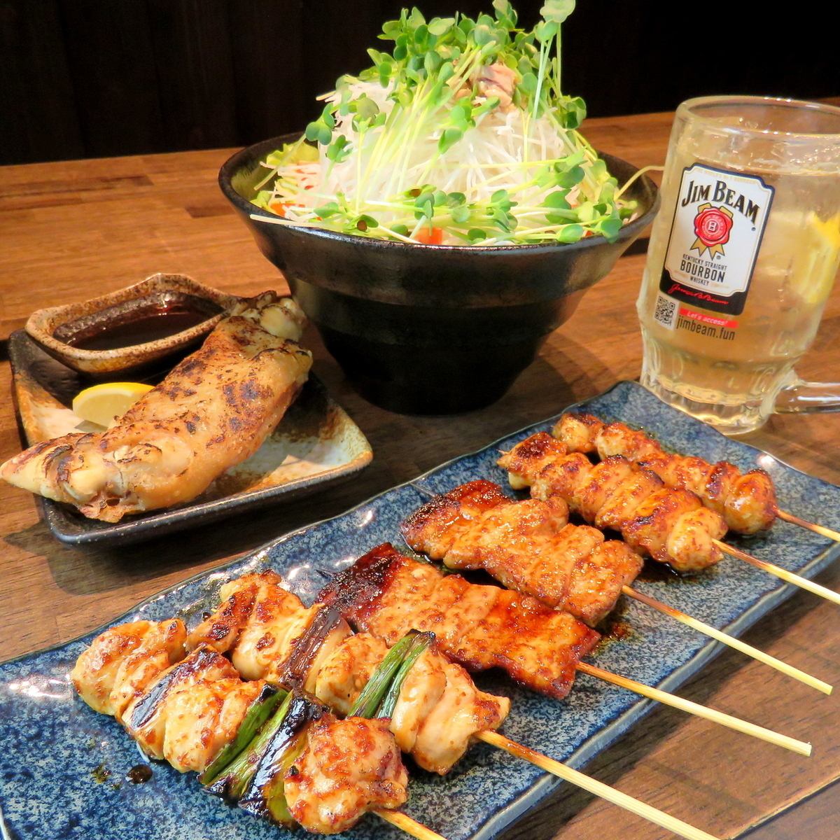 秘伝のたれを使用した焼き鳥をはじめとしたおすすめメニュー！