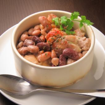 Brazilian Fejon (cold stew of bacon and beans)
