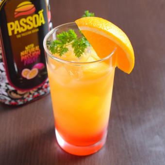 Brazilian Passion Fruit Cocktail (alcoholic or non-alcoholic)