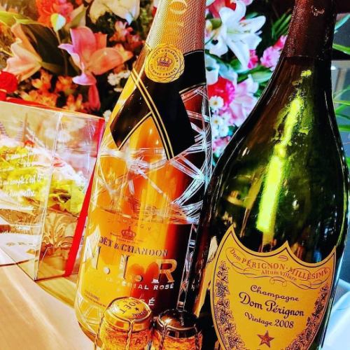 [For various celebrations] Celebration champagne available *Advance reservation required