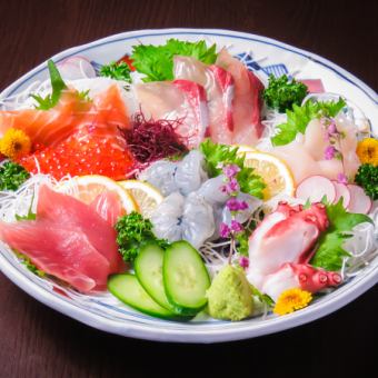 [Available on the day] Food only ◆ 5 types of sashimi platter/Wagyu steak etc. 6 dishes total Manager's recommended course 3500 yen (tax included)