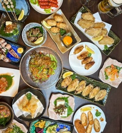 ★기타큐슈시 재적의 대학생&전문 학생 한정★학생 응원 코스 음료 무제한 90분 첨부 코스♪전7품 3500엔