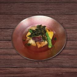 根菜の煮びたし磯海苔のせ