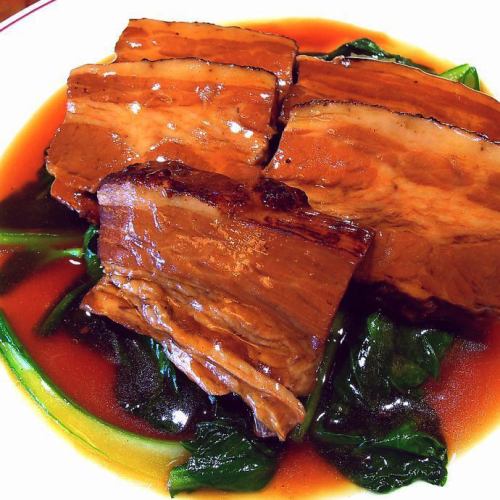 Stewed pork with green bok choy