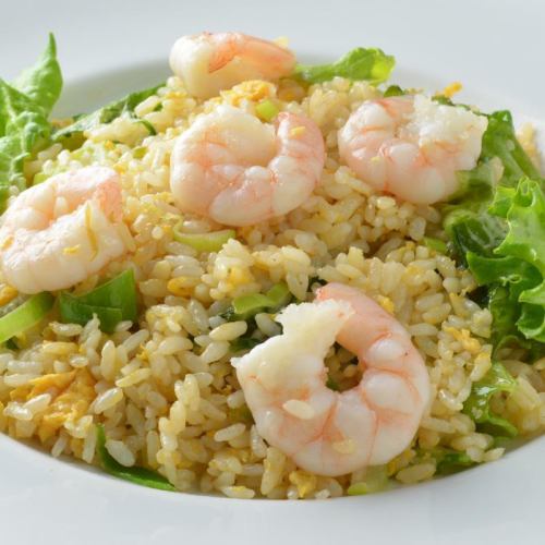 Shrimp lettuce fried rice