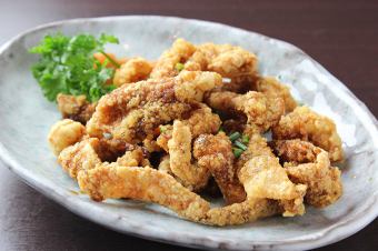 Chicken skin ponzu