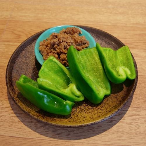 肉味噌パリパリピーマン