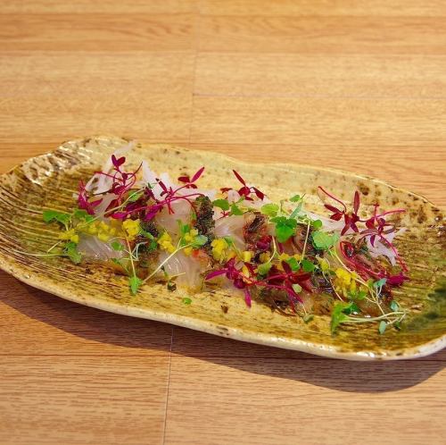 真鯛の昆布と狭山茶締め