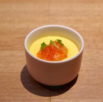 サーモンといくらの茶碗蒸し