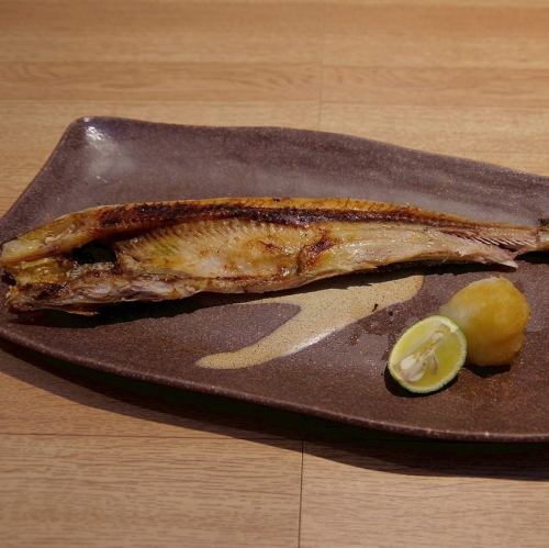 北海道産根ホッケの炭火焼き 半身