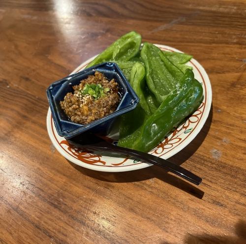 パリパリピーマン肉味噌麻婆