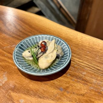 牡蠣のオイル漬け