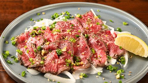 地元名産の【所沢牛】を使った料理