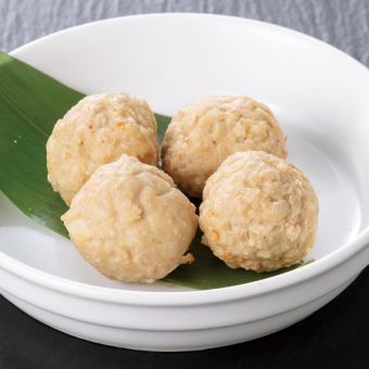 4 meatballs with Nagoya Cochin