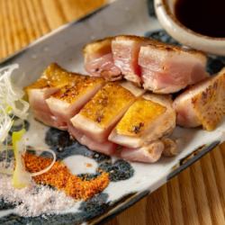 地鶏のモモタタキ