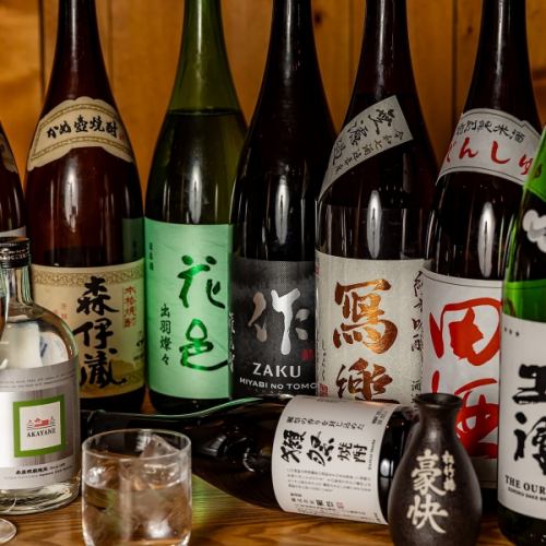 Enjoy local sake from around the country with one hand ☆