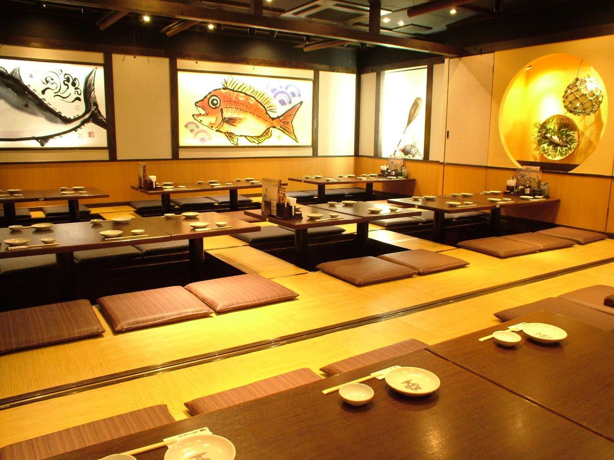 The digging-type tatami room can accommodate up to 30 people ♪ Private rooms are available according to the number of people