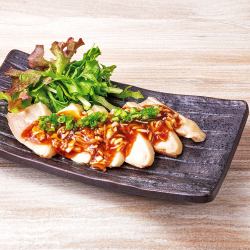 低温調理 鶏ももの香味ソースがけ