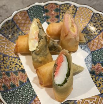 ファンシーな春巻き