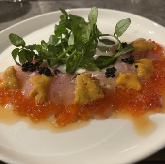 旬魚のカルパッチョ