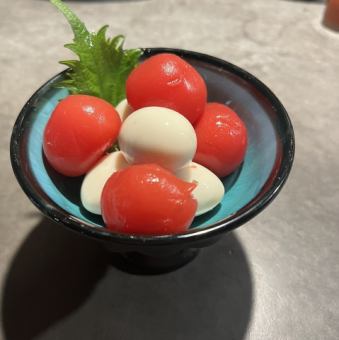 うずらとトマトの漬け物