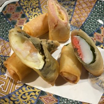 本日のオリジナル春巻き